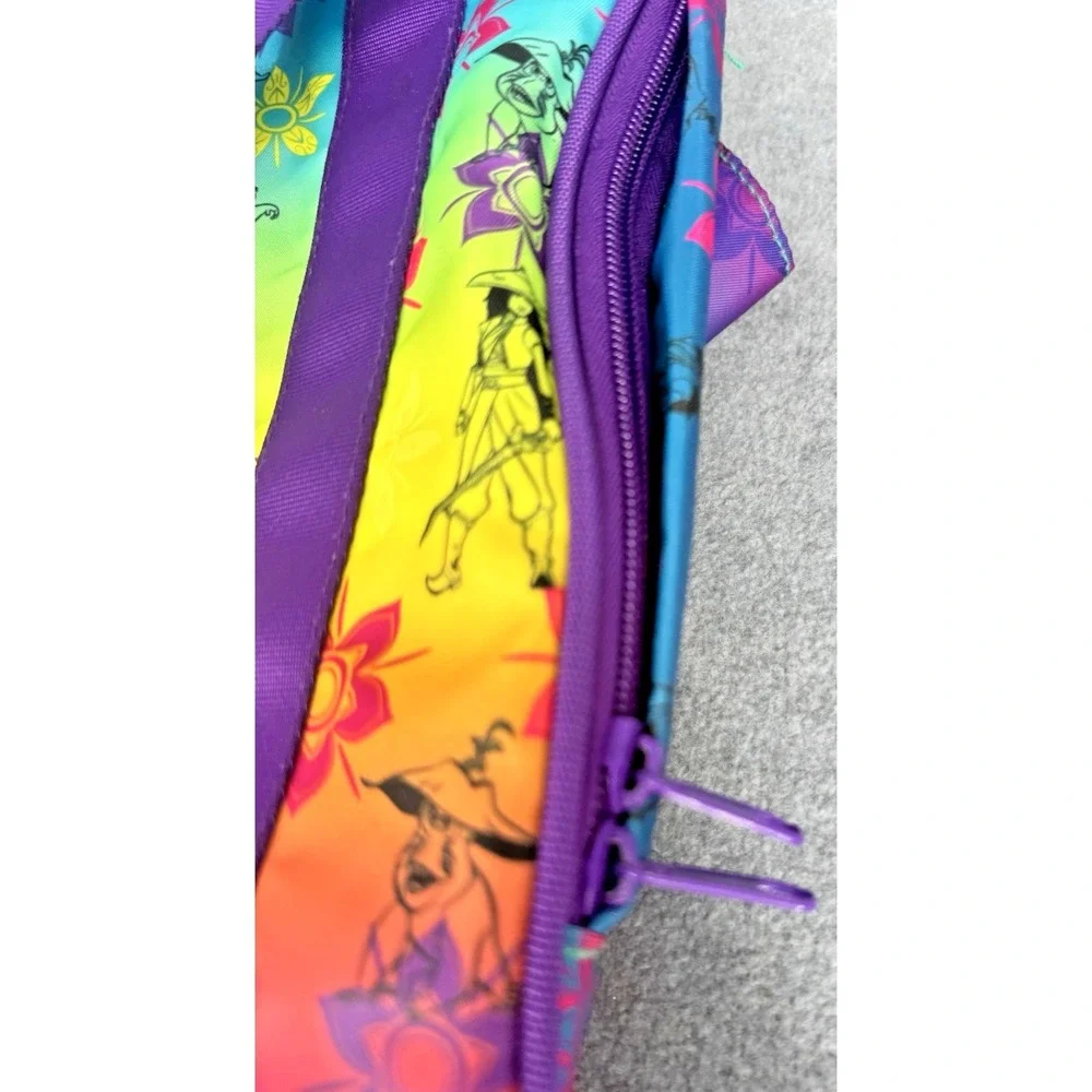 Disney Raya and the Last Dragon Duffle Bag Travel Overnight Kids Purple Rainbow